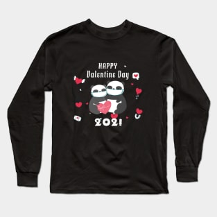 happy valentines day 2021 Long Sleeve T-Shirt